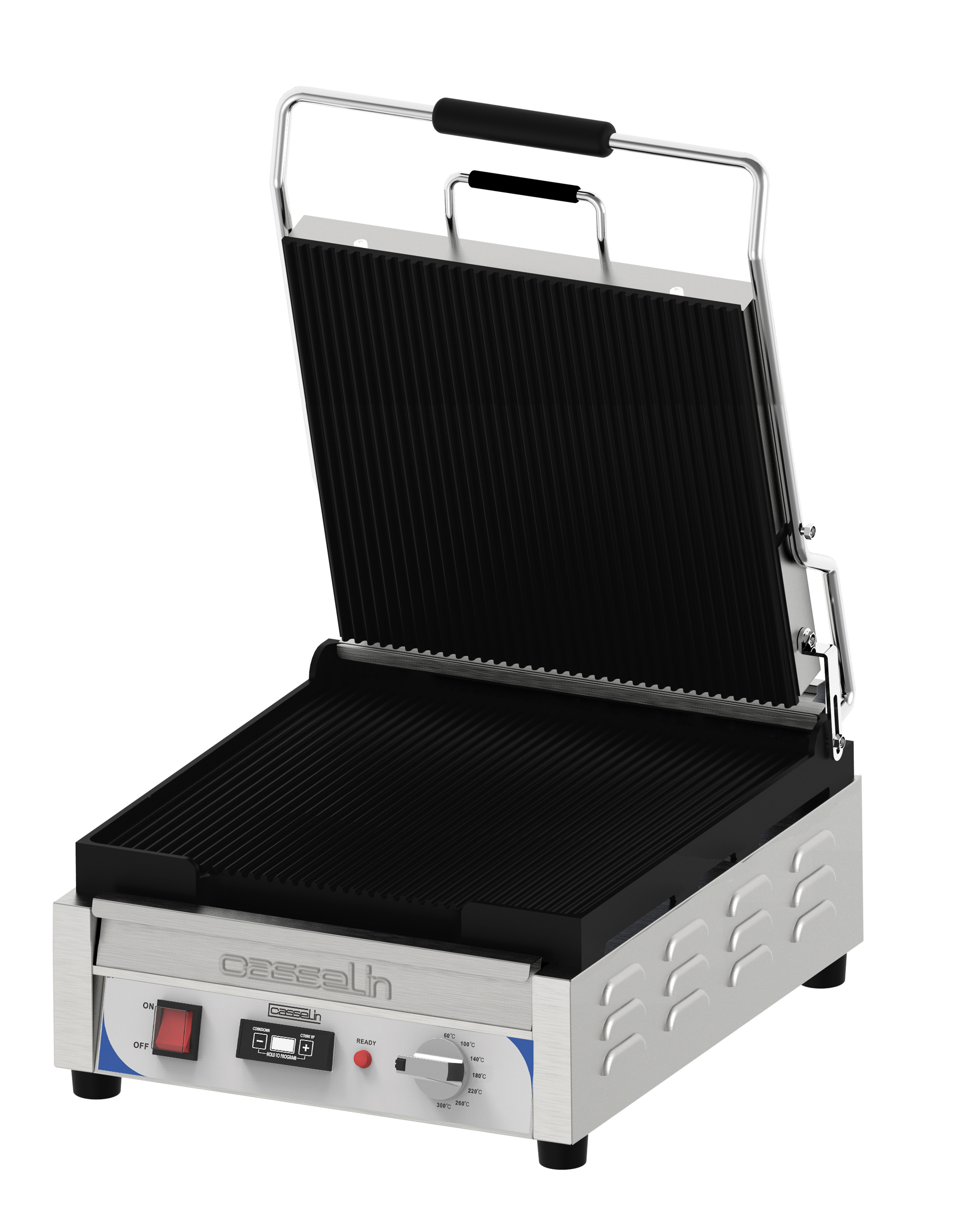 Grill Panini Xl Premium Rainurée - Rainurée Avec Minuteur