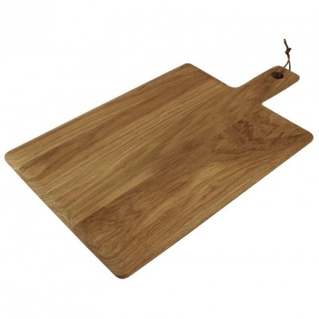 Grande planche carrée en chêne 350 x 260 x 15 mm manche 110 mm - Olympia