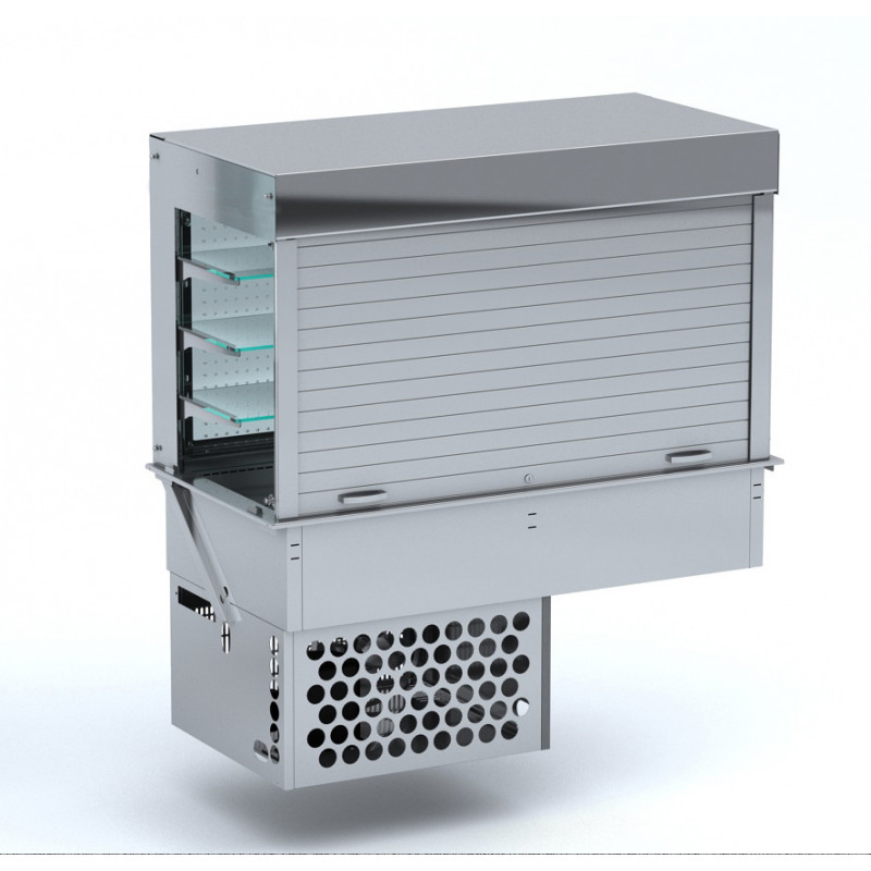 Vitrine Réfrigérée Drop-In Cubique Self-Service Verrouillable - 3 x GN 1/1 - Combisteel
