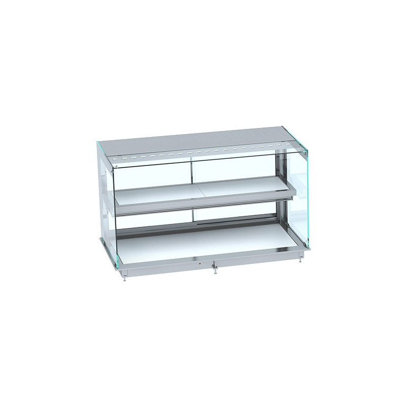 Vitrine Chaude Drop-In Plaque Vitrocéramique Blanche - 3 GN 1/1 - Combisteel