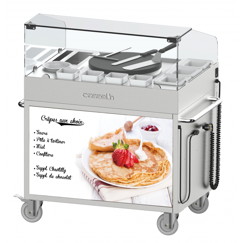 Chariot à crêpière 40 encastrée - CASSELIN