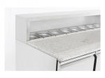 Table Pizza Réfrigérée 3 portes pour 8 GN 1/6 - Combisteel