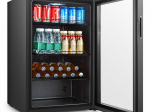 Arrière Bar Réfrigéré Vitré Noir - 115 Litres - Combisteel