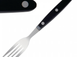 Fourchettes à viande manche noir Lot de 12 pieces