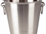Seau à champagne en inox brossé professionnel 3,78 L - Olympia